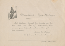 712289 Sluitzegel van het Schilder- en Teekenkundig Genootschap “Kunstliefde”, Gebouw voor Kunsten en Wetenschappen te ...
